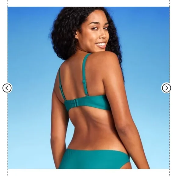 2/$30- Shade shore swim bra teal size 38DD new - Picture 2 of 16